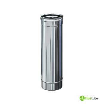 Tuyau en acier inoxydable 316L de 50 cm pour conduit de fumée simple paroi