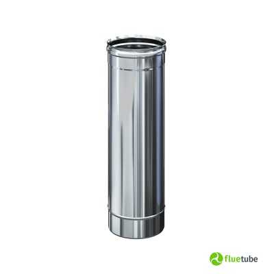 Tuyau en acier inoxydable 316L de 50 cm pour conduit de fumée simple paroi