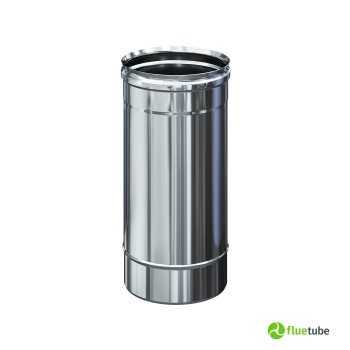 Tuyau en acier inoxydable 316L de 33 cm pour conduit de fumée simple paroi