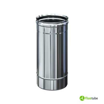 Tuyau en acier inoxydable 316L de 33 cm pour conduit de fumée simple paroi