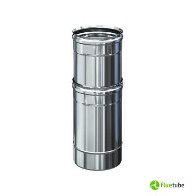 Tuyau télescopique en acier inoxydable 316L de 24 à 40 cm pour conduits de fumée