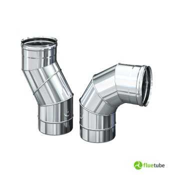 Coude réglable de 0° à 90° en acier inoxydable 316L simple paroi