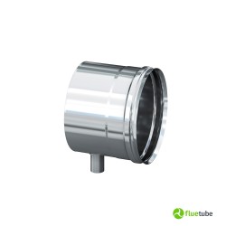 Bouchon borgne d'évacuation des condensats latérale en acier 316L simple paroi