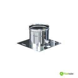 Plaque de base d'évacuation des condensats en acier inoxydable simple paroi