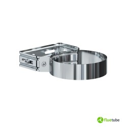 Collier mural réglable pour conduit de fumée en acier inoxydable simple paroi
