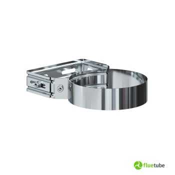 Collier mural réglable pour conduit de fumée en acier inoxydable simple paroi