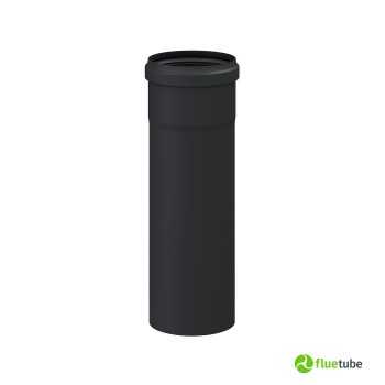 Tuyau 25 cm pour poêle à granulés | Acier au carbone 1,2 mm noir