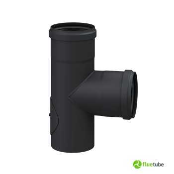 Raccord T 90° F/F pour poêle à granulés