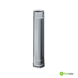 Conduit de fumée de 50 cm isolé slim en acier inoxydable 316L