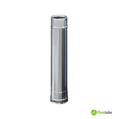 Conduit de fumée de 50 cm isolé slim en acier inoxydable 316L