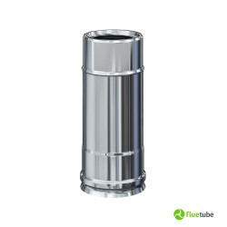 Tuyau de 25 cm isolé slim en acier inoxydable 316L