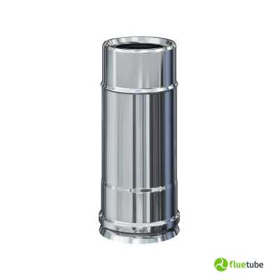Tuyau de 25 cm isolé slim en acier inoxydable 316L