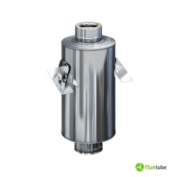 Traversée de toit en bois inox | Conduit de fumée Zero-Fire