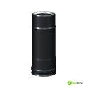 Cheminée isolée fine 25 cm en inox 316L noir