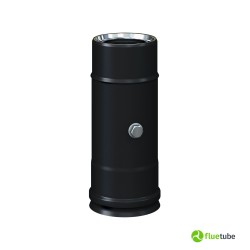 Module sonde noir pour conduit de fumée isolé slim en acier 316L