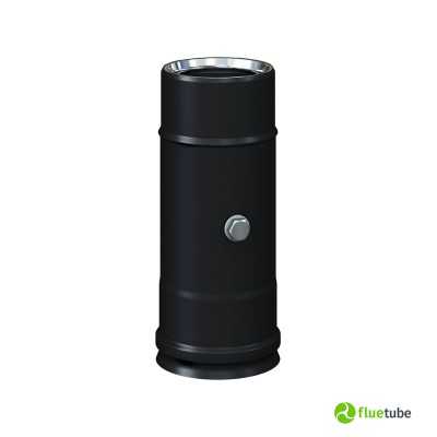 Module sonde noir pour conduit de fumée isolé slim en acier 316L