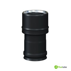 Raccord F/F pour tuyau isolé slim en acier inoxydable noir 316L