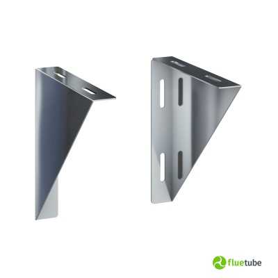 Paire de cornières de support en acier inoxydable simple paroi