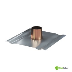 Solin plat en aluminium avec cône en cuivre