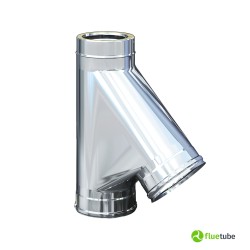 Raccord culotte 135° M/M/F isolé en acier inoxydable 316L