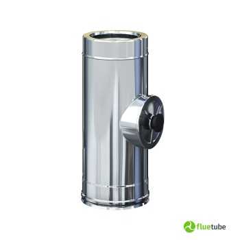 Tuyau avec inspection double paroi isolé en acier inoxydable M/F