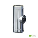 Tuyau avec inspection double paroi isolé en acier inoxydable M/F