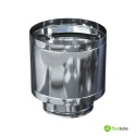 Mitron anti-vent en acier double paroi isolé