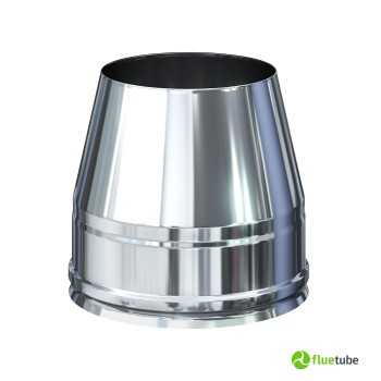 Chapeau tronconique en acier double paroi isolé