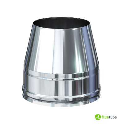 Chapeau tronconique en acier double paroi isolé