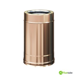 Tuyau de conduit de fumée 33 cm en cuivre double paroi isolé