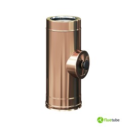 Tuyau avec inspection M/F double paroi isolé en cuivre