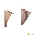 Paire de cornières pour plaques en cuivre pour conduit de fumée