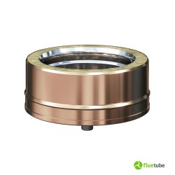 Bouchon d'évacuation des condensats en cuivre, conduit de fumée extérieur double paroi
