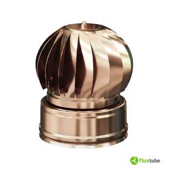 Chapeau éolien pivotant en cuivre pour ventilation et aspiration d'air