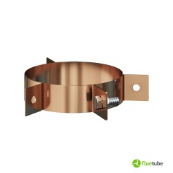 Collier pour câbles de tirants en cuivre pour conduits de fumée double paroi