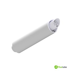 Embout horizontal coaxial pour évacuation des fumées murale