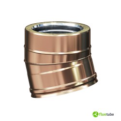 Coude 15° pour conduit de fumée
