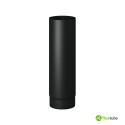 Tube en acier au carbone noir de 50 cm pour cheminées à bois Ø de 120 à 200