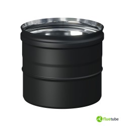 Adaptateur de tuyau noir à tuyau en acier inoxydable