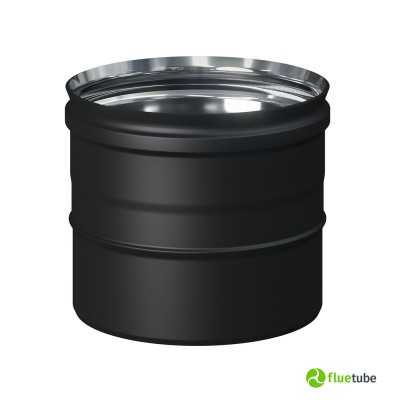 Adaptateur de tuyau noir à tuyau en acier inoxydable