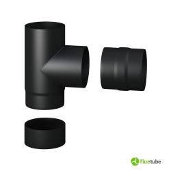Kit raccord T 90° pour poêle à bois