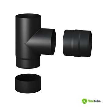 Kit raccord T 90° pour poêle à bois