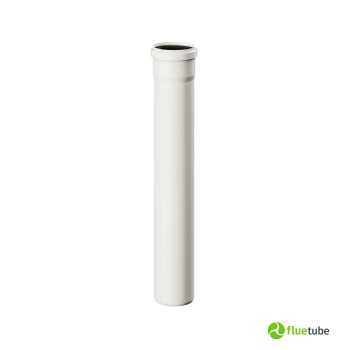 Tuyau droit 50 cm en plastique blanc pour chaudière à condensation
