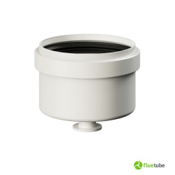 Bouchon borgne en polypropylène blanc pour chaudière à condensation