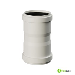 Manchon F/F en polypropylène blanc pour chaudière à condensation