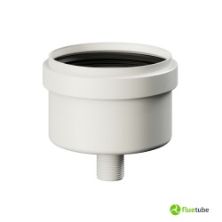 Bouchon d'évacuation des condensats en plastique blanc pour chaudière à condensation