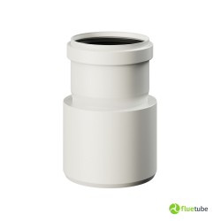 Réducteur en plastique blanc pour chaudière à condensation