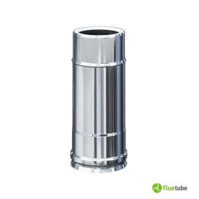 Tuyau 25 cm double paroi extérieur en acier intérieur en plastique