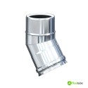 Coude 30° extérieur en acier intérieur en plastique pour condensation