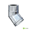Coude 45° extérieur en acier intérieur en plastique pour condensation